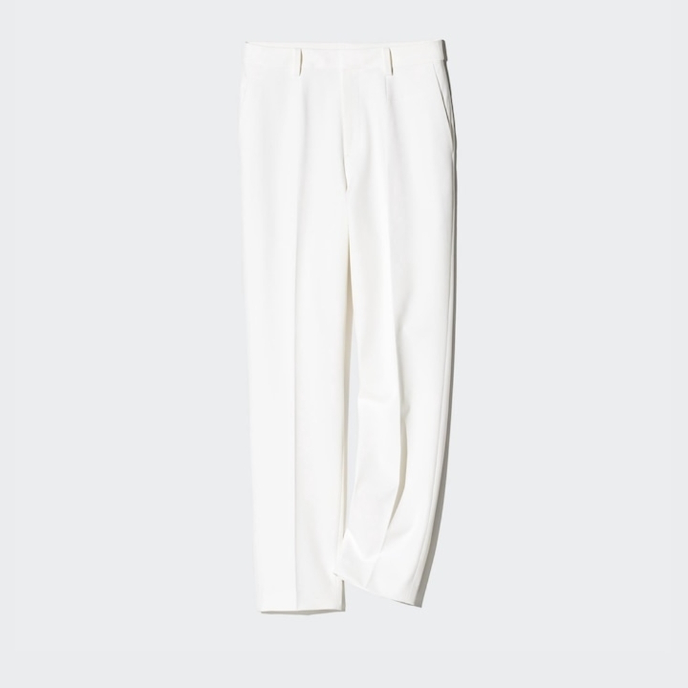 Uniqlo Women's White Smart Ankle Pants Size S NWT